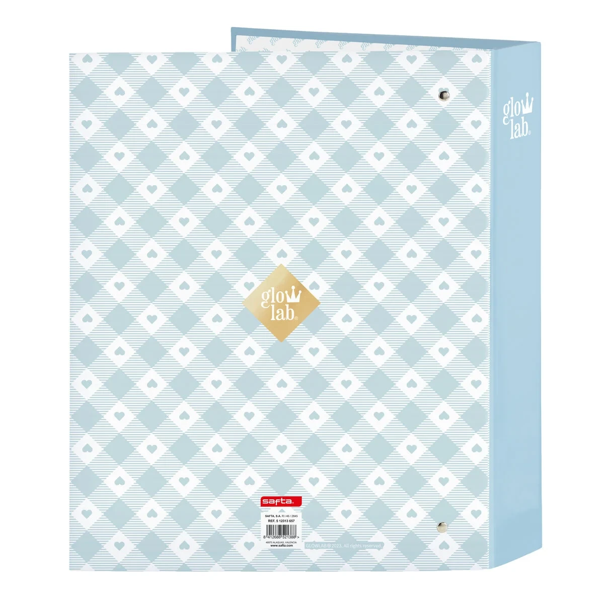 Carpeta de anillas Glow Lab Cisnes Azul A4 27 x 33 x 6 cm
