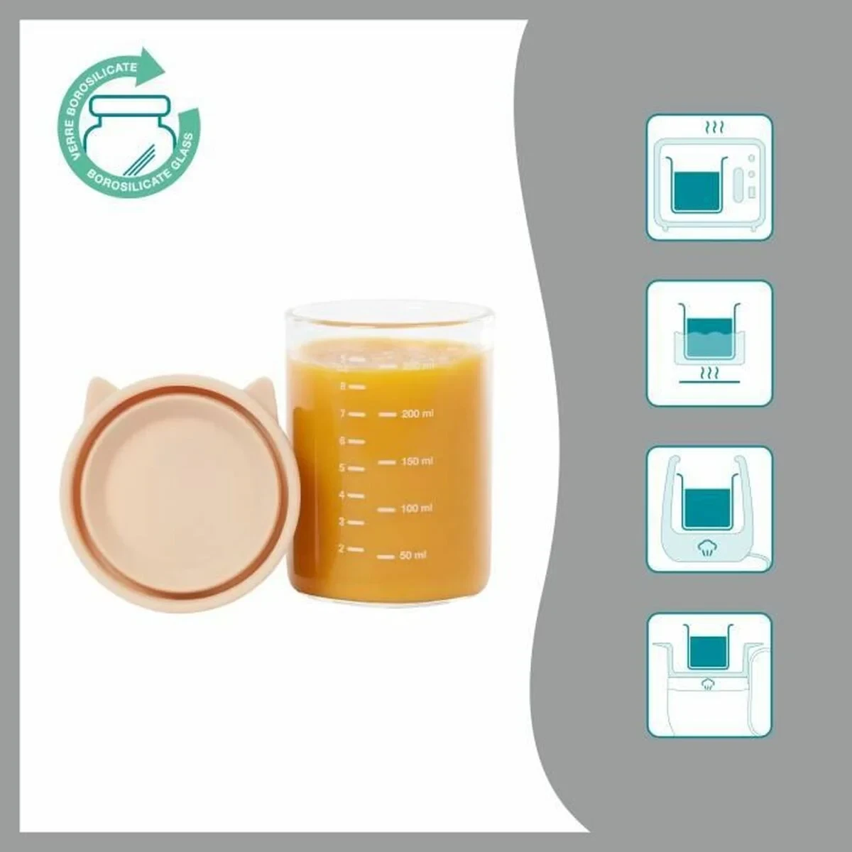 Set de Recipientes para Comida de Bebé Badabulle