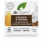 Champú y Acondicionador 2 en 1 Dr.Organic Coconut and Orange 75 g Sólido