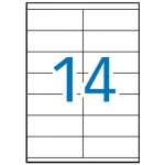 Etiquetas MULTI 3 105 X 40 mm Blanco 100 Hojas