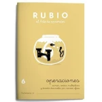 Cuaderno de matemáticas Rubio Nº 6 A5 Español 20 Hojas (10 Unidades)