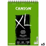 Bloc de dibujo Canson XL Drawing Blanco A4 5 Unidades 50 Hojas 160 g/m2