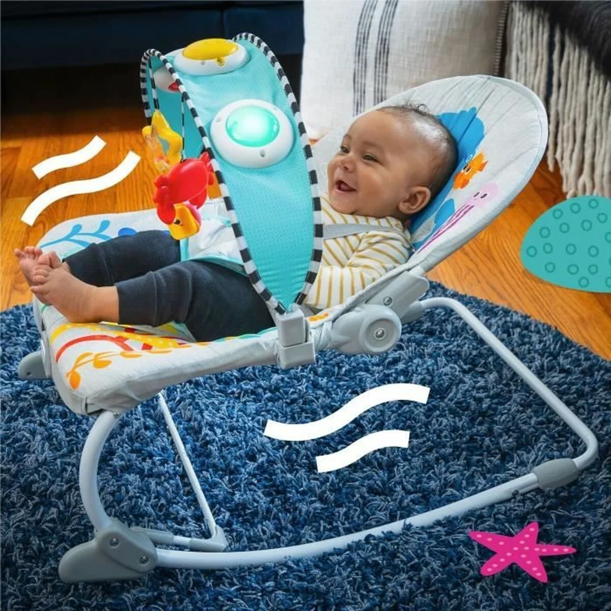 Hamaca para Bebé Baby Einstein Ocean Explorers Kick to It Opus Musical