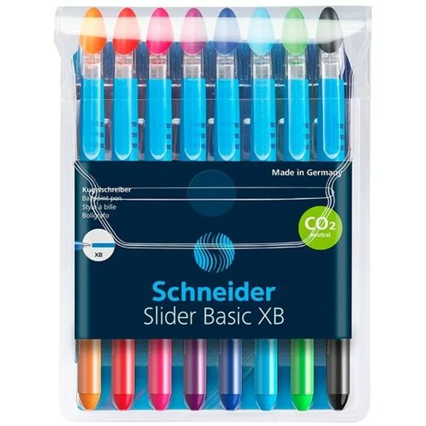 Set de Bolígrafos Schneider Slider Basic XB 8 Piezas Multicolor