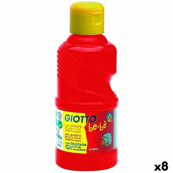 Témpera Giotto   Rojo 250 ml (8 Unidades)