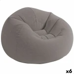 Sillón Hinchable Intex Gris 107 x 69 x 104 cm 114 x 71 x 114 cm (6 Unidades)