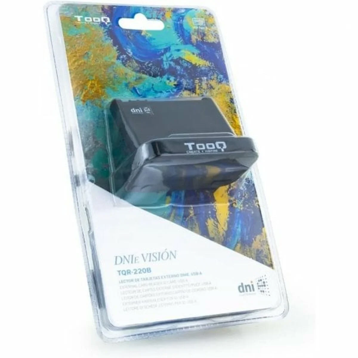 Lector de Tarjetas Inteligentes TooQ TQR-220B Negro