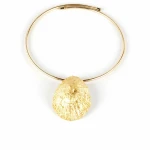 Collar Mujer Shabama Calobra Latón Bañado en oro Elástico