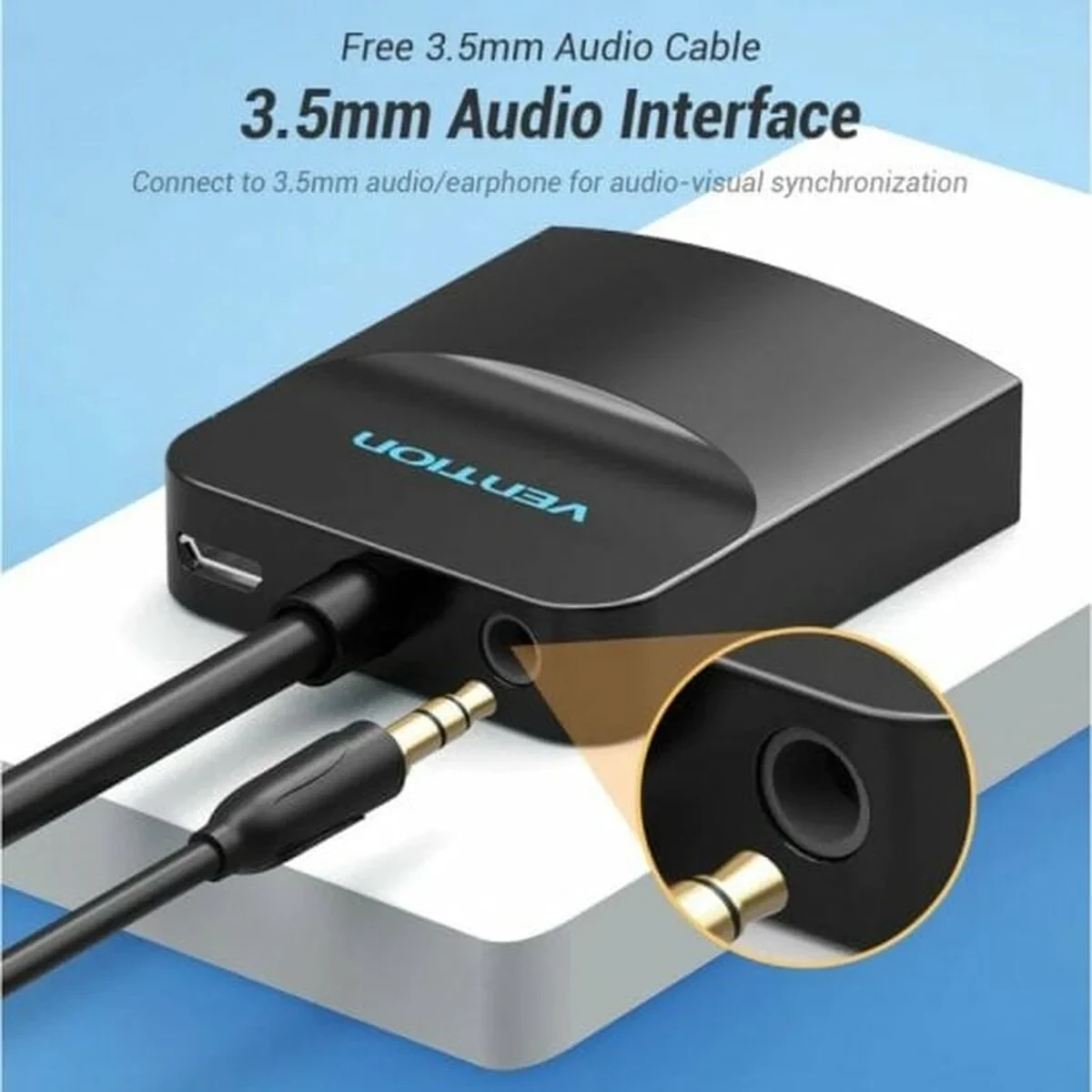 Adaptador HDMI a VGA Vention 42154 Negro 15 cm