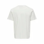 Camiseta de Manga Corta Hombre Only & Sons Onskolton Reg Beach Blanco