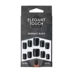 Uñas Postizas Elegant Touch Core Colour Midnight black (24 pcs)