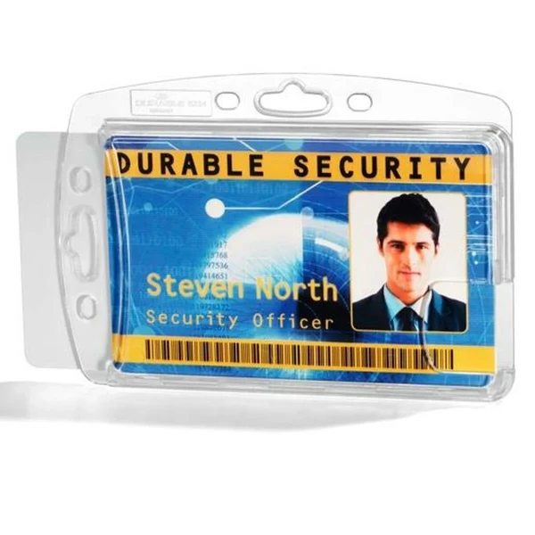 Funda para Tarjeta Identificativa Durable Transparente Plástico 5,4 x 8,7 cm 10 Unidades