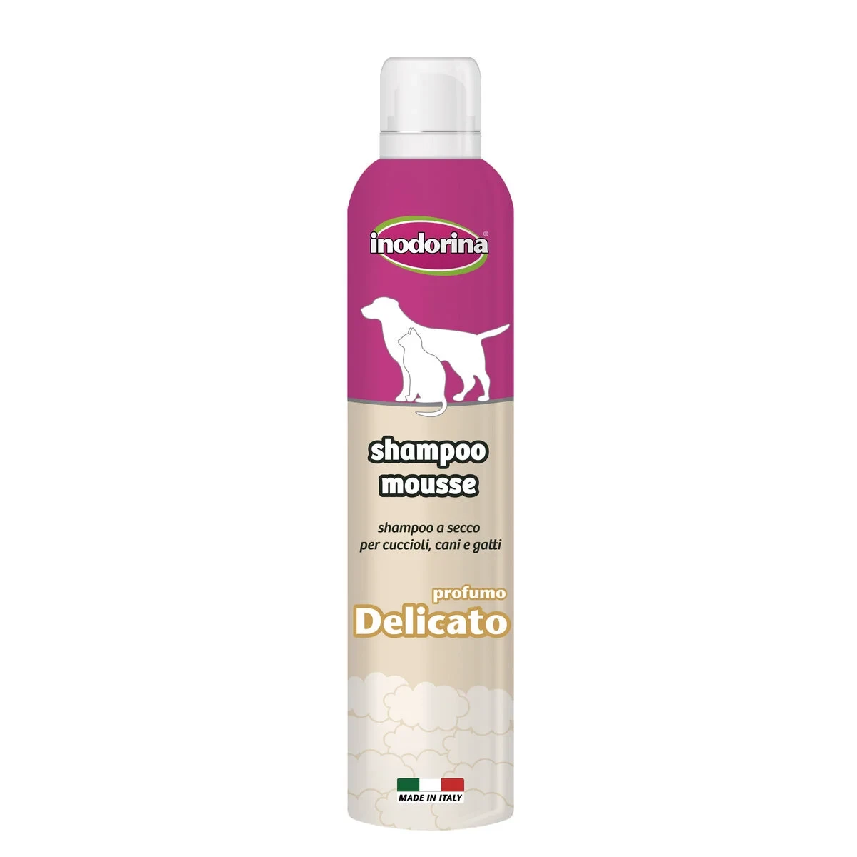 Champú para mascotas Inodorina 300 ml Vainilla Acabado sedoso