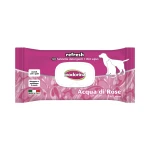 Toallitas Húmedas para Mascotas Inodorina REFRESH Rosas