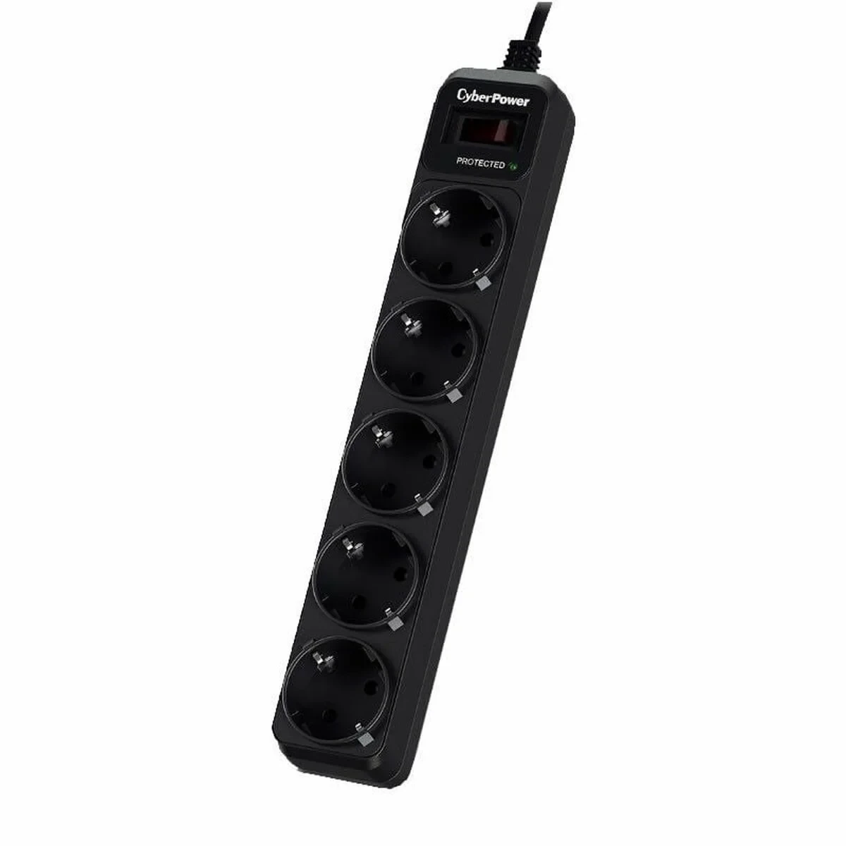 Regleta Enchufes 5 Tomas con Interruptor Cyberpower B0520SC0-DE (1,8 m)