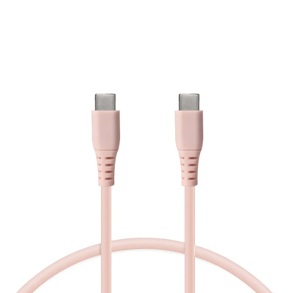 Cable de Datos/Carga con USB KSIX Rosa 1 m