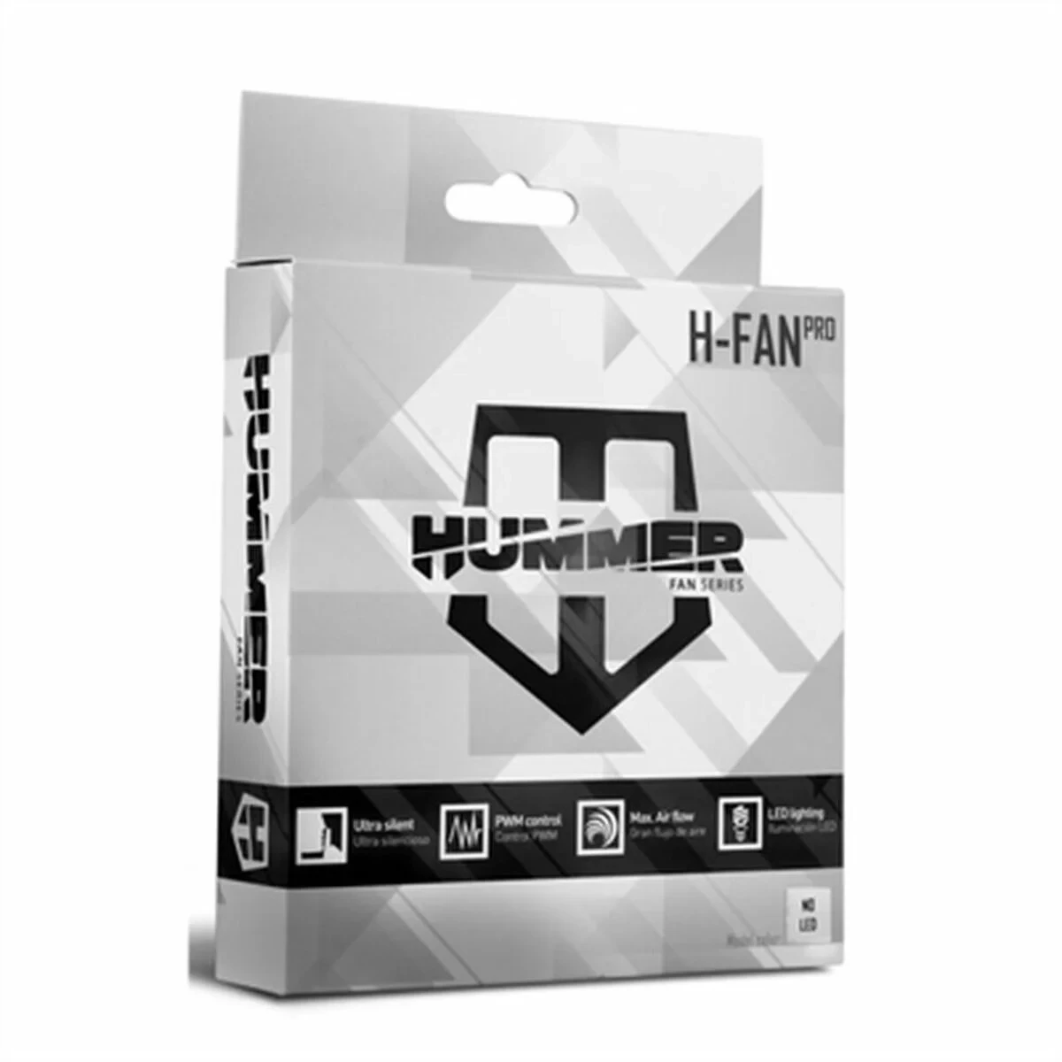 Ventilador de Caja Nox-Xtreme H-Fan Pro LED WHITE Ø 12 cm (1 unidad)