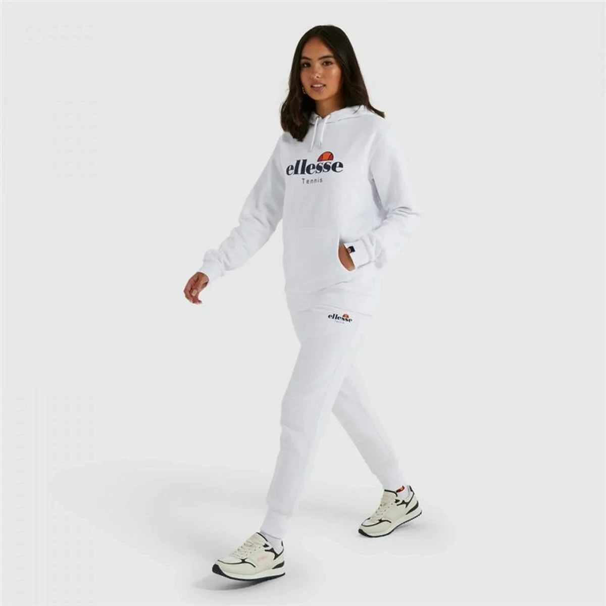 Sudadera con Capucha Mujer Ellesse Ascellare Blanco