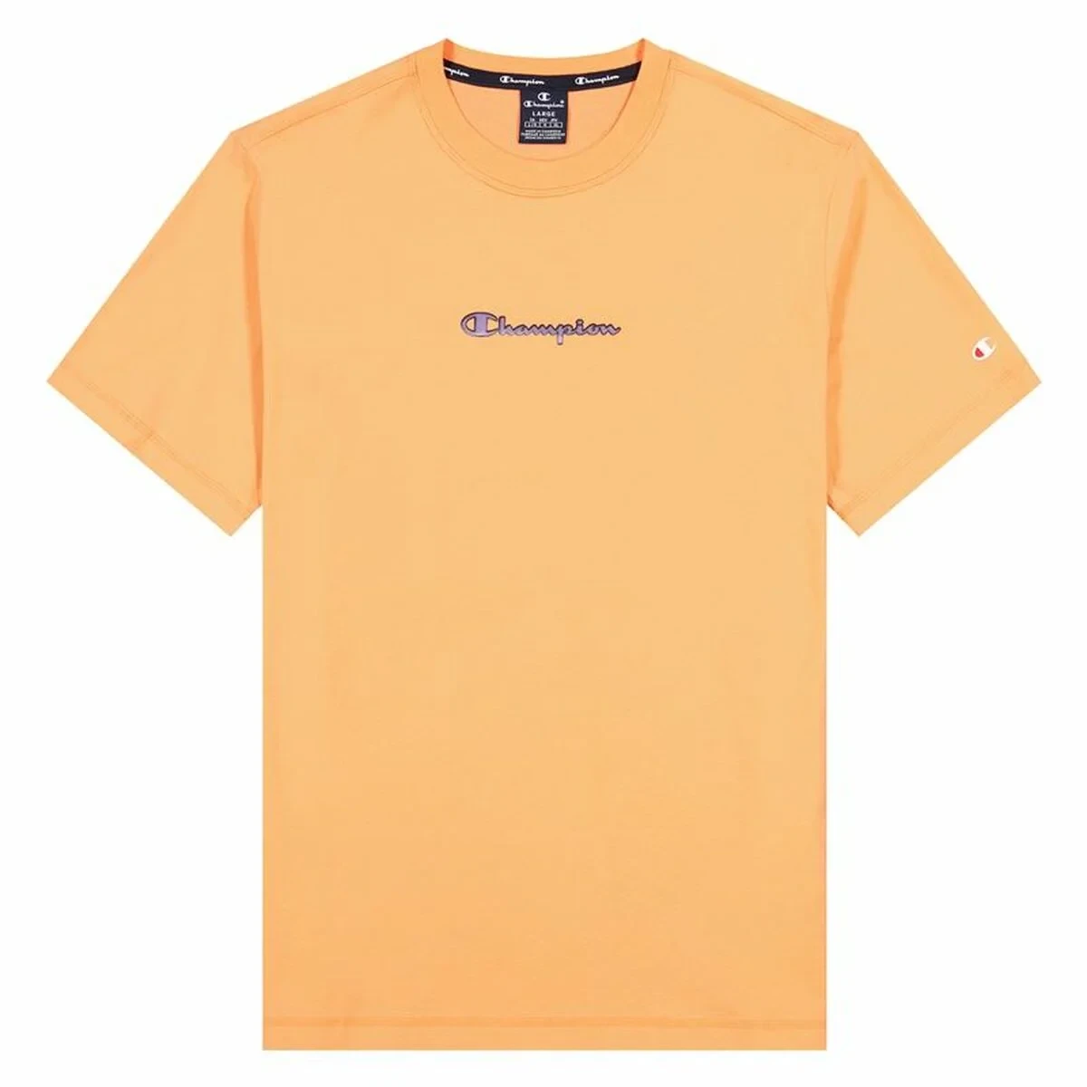 Camiseta de Manga Corta Champion Crewneck M Naranja