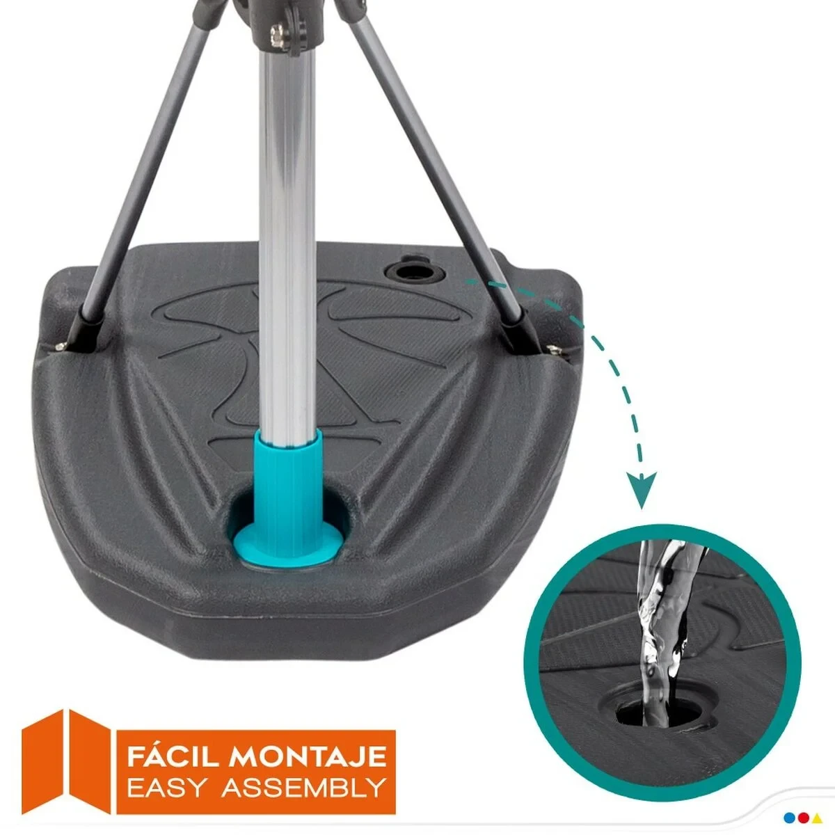 Canasta de Baloncesto Colorbaby 46,5 x 165 x 40 cm (2 Unidades)