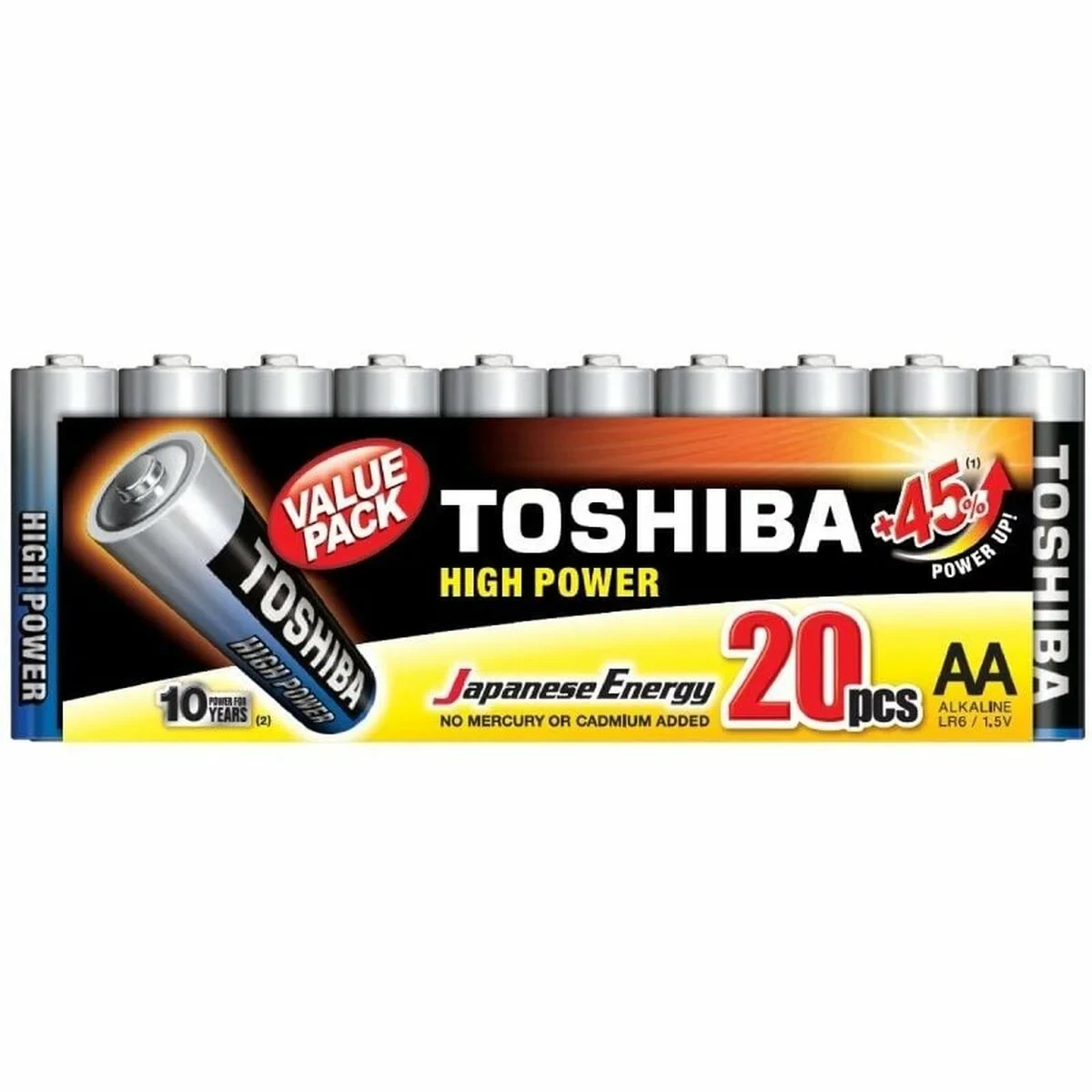 Batería recargable Toshiba R6ATPACK20 1,5 V