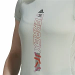 Camiseta de Manga Corta Mujer Adidas Agravic Blanco Cálido