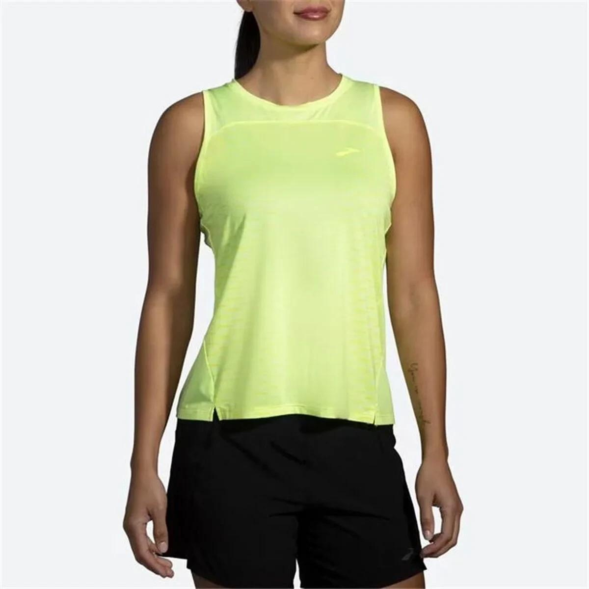 Camiseta para Mujer sin Mangas Brooks Sprint Free 2.0 Amarillo