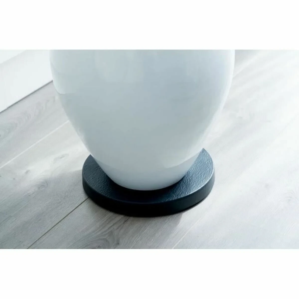 Soporte con Ruedas para Macetas Nature Negro Polipropileno (Ø 29,2 x 4 cm)