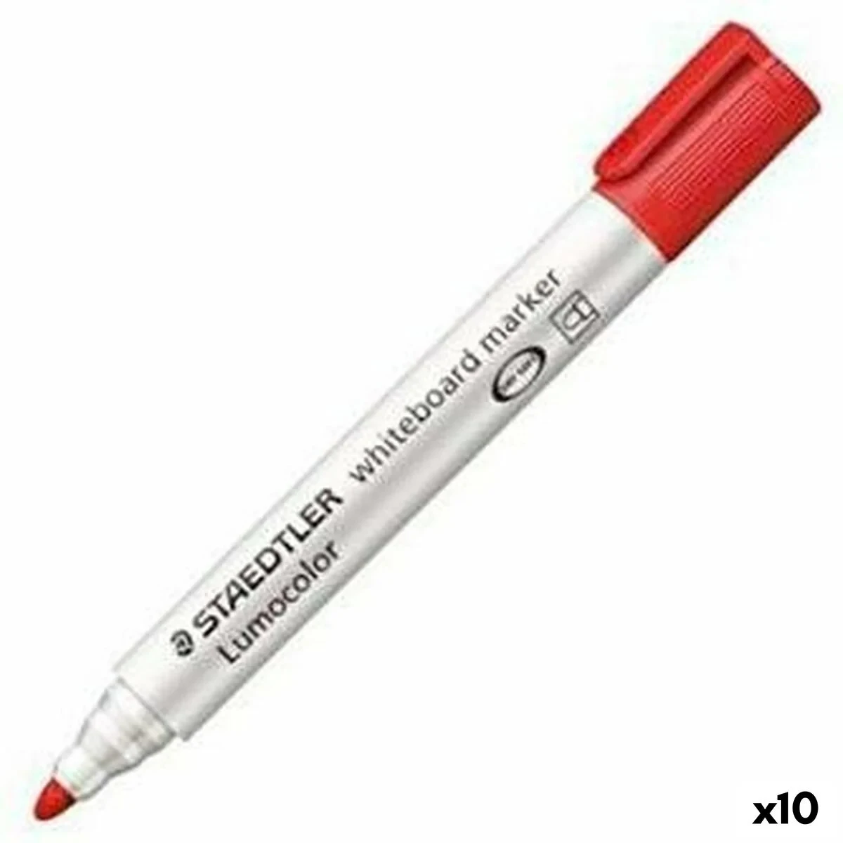 Rotuladores Staedtler Lumocolor 351-2 Pizarra blanca Blanco Rojo (10 Unidades) (1 unidad)