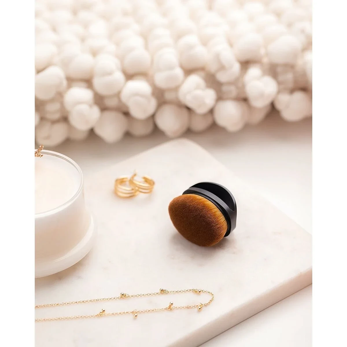 Brocha de polvos faciales Cocosolis PREMIUM Polvos Bronceadores (1 unidad)