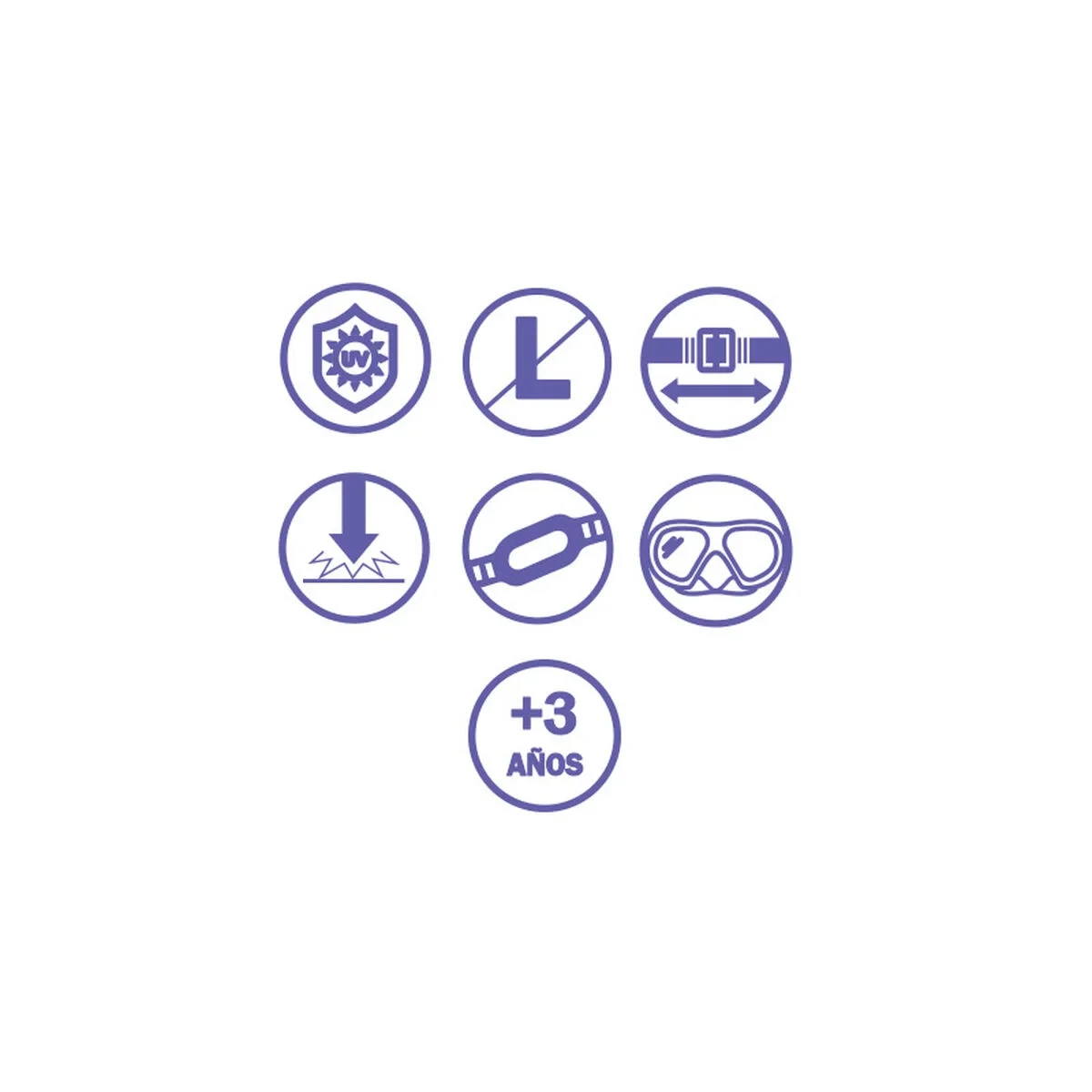 Bestway Conjunto Mascara y Tubo Adulto Valvula de Purga Color Surtido +14 Años Playa y Piscina 24053