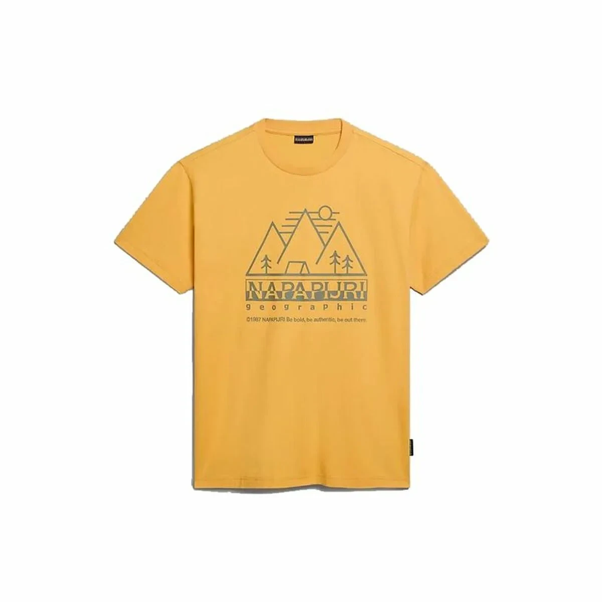 Camiseta de Manga Corta Hombre Napapijri S-Faber Dorado