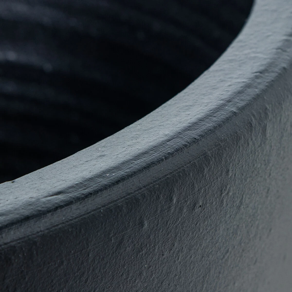 Jarrón Alexandra House Living Negro Cerámica 40 x 72 cm