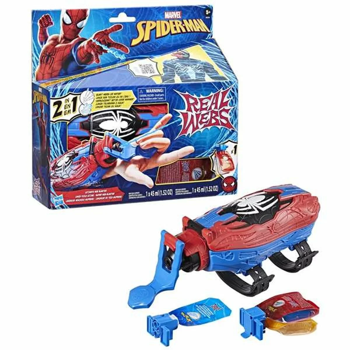 Lanzador Spider-Man Real Webs Ultimate Web Blaster