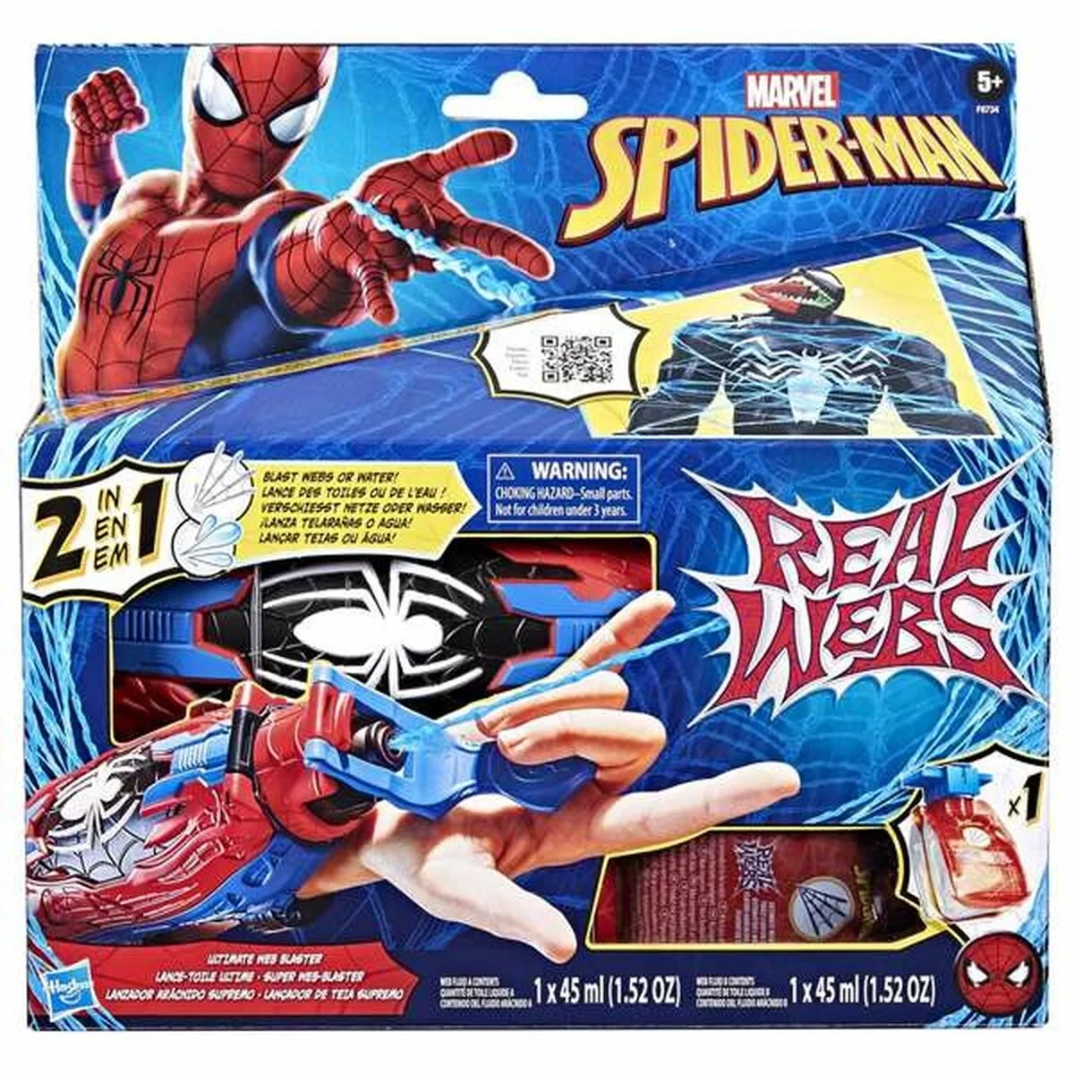 Lanzador Spider-Man Real Webs Ultimate Web Blaster