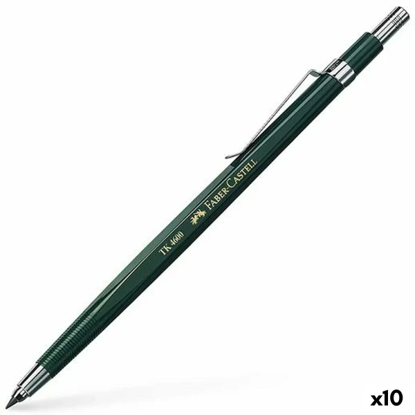 Portaminas Faber-Castell Tk 4600 Verde 0,7 mm (10 Unidades)