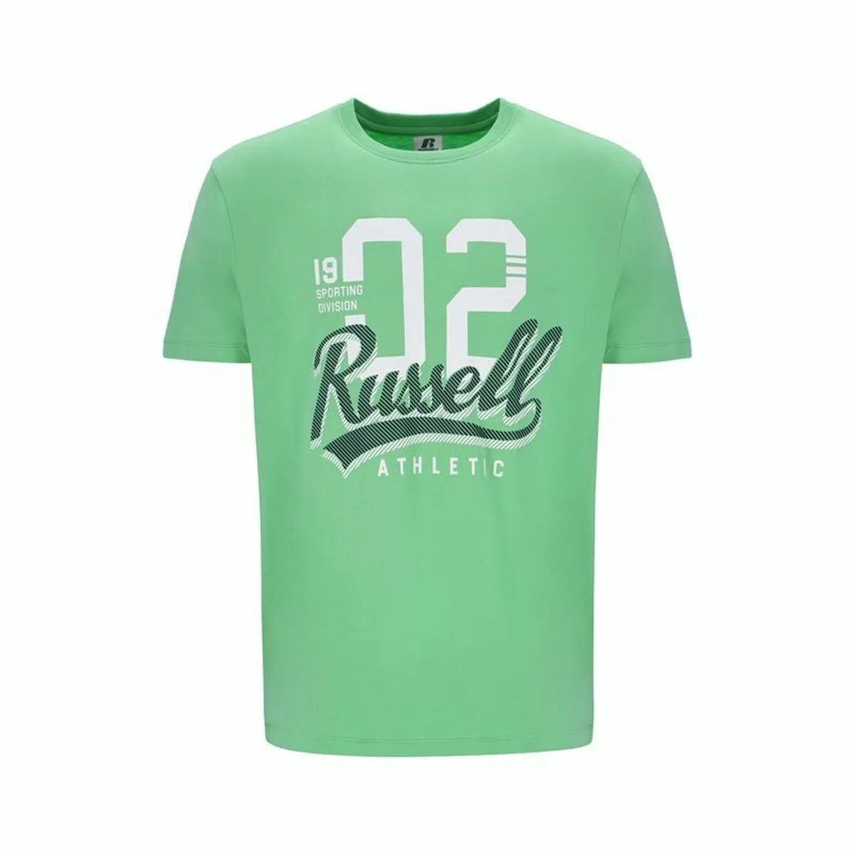 Camiseta de Manga Corta Hombre Russell Athletic Amt A30101 Verde Verde Claro