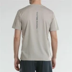 Camiseta de Manga Corta Hombre Bullpadel Afile Gris