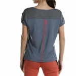 Camiseta de Manga Corta Mujer +8000 Novar  Gris Montaña