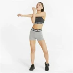 Sujetador Deportivo Puma Mid Impact Puma Stro Negro