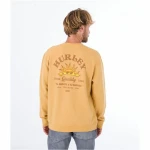 Sudadera sin Capucha Hombre Hurley No Bummers Ocre