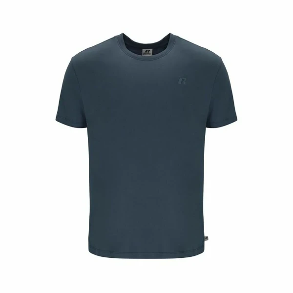 Camiseta de Manga Corta Hombre Russell Athletic Amt A30011 Azul oscuro
