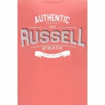 Camiseta de Manga Corta Hombre Russell Athletic Amt A30081 Naranja Coral