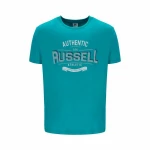 Camiseta de Manga Corta Hombre Russell Athletic Amt A30081 Aguamarina