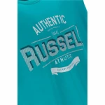 Camiseta de Manga Corta Hombre Russell Athletic Amt A30081 Aguamarina