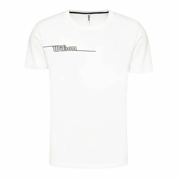 Camiseta Deportiva de Manga Corta Wilson Team II Teach Blanco