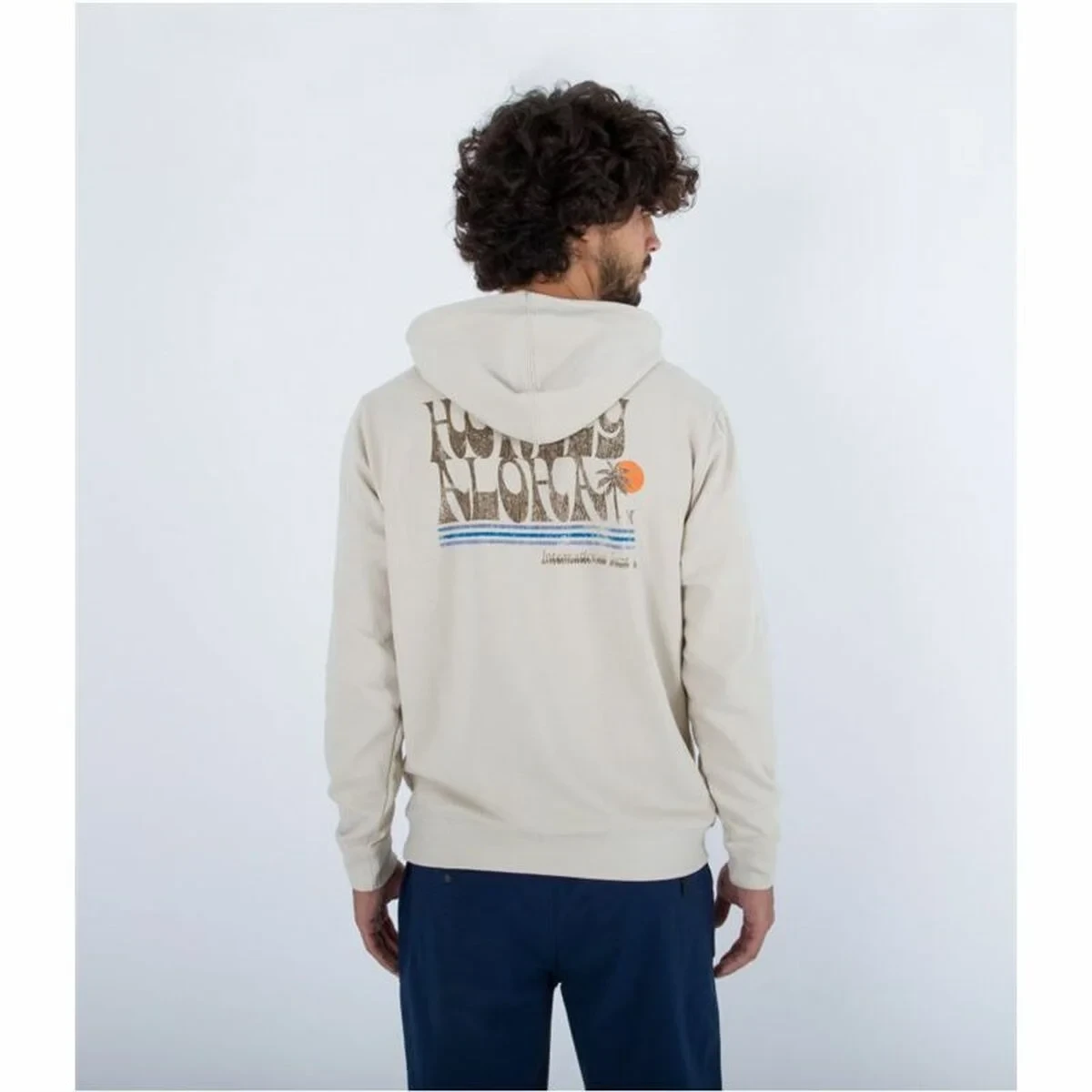 Sudadera con Capucha Hombre Hurley Beige
