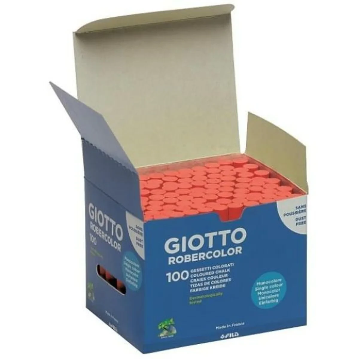 Tizas Giotto Robercolor Rojo 16 Unidades 100 Piezas