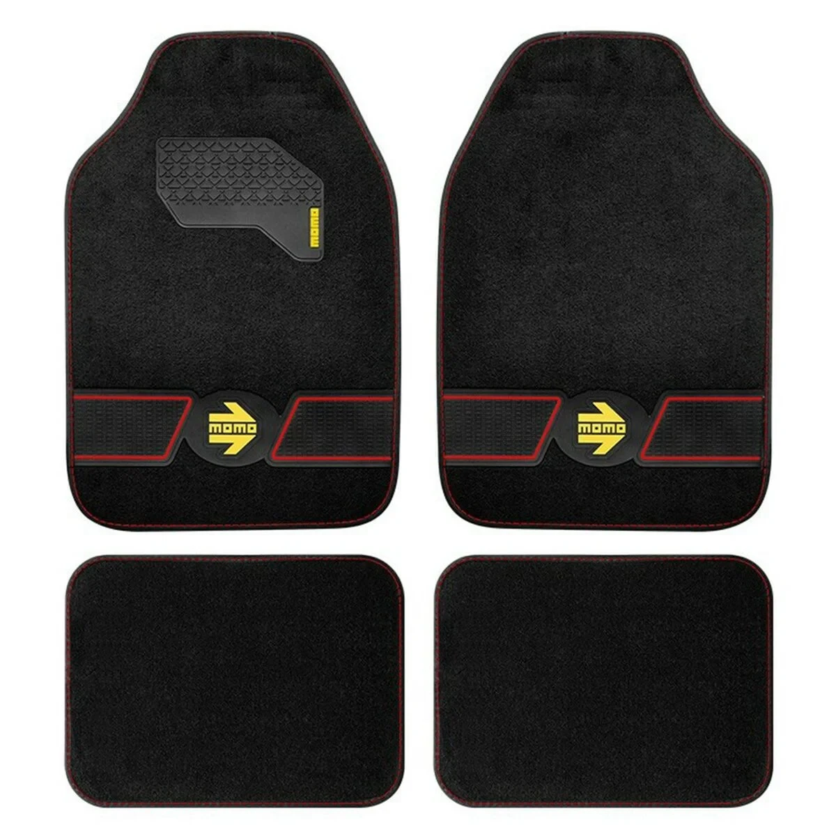 Set de Alfombrillas para Coche MOMO MOMLCM4FUBR Universal 4 Piezas