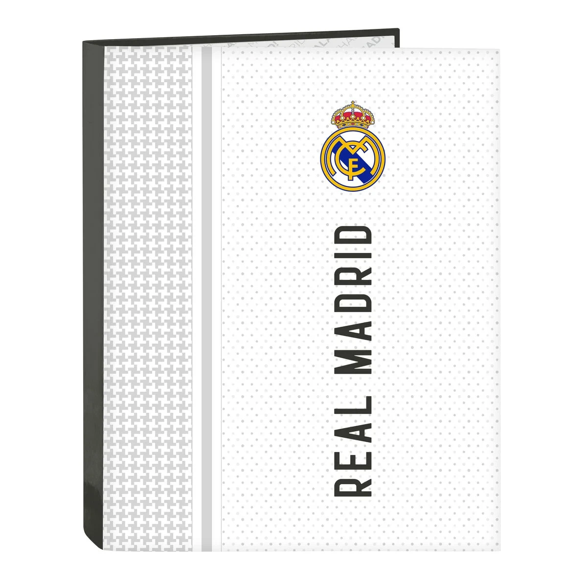 Carpeta de anillas Real Madrid C.F. Blanco Gris A4 26.5 x 33 x 4 cm